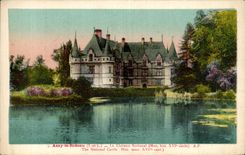 CPA Azay la cortina el castillo nacional