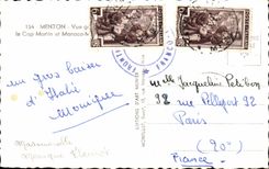 CPSM Menton Seen the Cape Martin and Monaco