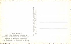 CPA Lourdes the Basilica Black and white Saint Roof of the Underground Basilica the Basilica the Basilica the Cave