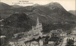 CPA the Pyrenees Lourdes Overall Valley