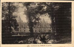 CPA the Castle De Josselin Seen Of the Park