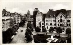 CPA Metz la estacion de la oficina de correos y de tren