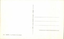 CPA Metz la estacion de la oficina de correos y de tren