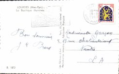 CPA Lourdes the Illuminee Basilica