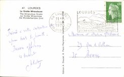 CPSM Lourdes the Miraculous Cave