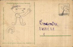 CPA Wiesbaden Neues Kurhaus Weinsalon