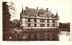 CPA Azay la cara meridional de la cortina