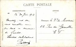 CPA Lourdes Statue of St Michel the Cross of the Breton ones