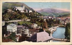 CPA Lourdes Gave of Castle Fort and the Peak of Jer