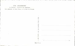 CPA Chambery the Castle Fountain of the Elephants