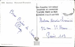 CPSM Geneva Brunswick Monument