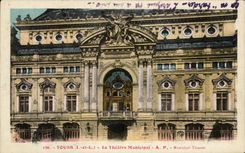 CPA Tours Le Theatre Municipal 