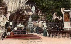 CPA the High Pyrenees Lourdes the Miraculous Cave
