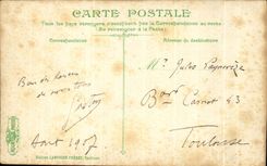 CPA Luchon Village of St Aventin and White Glaciers of Gourcs