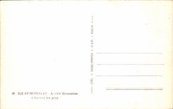 CPA Island St Honorat Old Monastery through the Pines