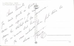 CPA la dimension Niza del azul la caminata del ingles