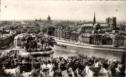 CPA Paris Notre Dame y el panteon