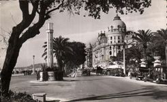 CPA la dimension Niza de la caminata azul del ingles el hotel de Negresco