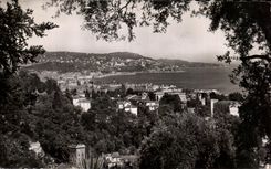 CPA la dimension Niza del azul vista de Bellet