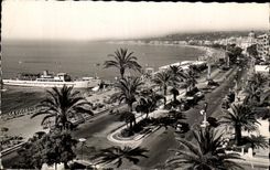 CPA Niza la caminata del ingles y la bahia del barco de los angeles