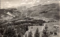 CPA las montan@as maritimas Valberg visto hacia el collar de Crous tomado de las cuestas de la cruz de Sapet