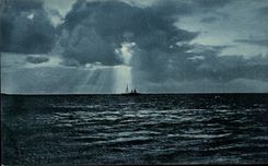 CPA Landscape at the edge of water Boat