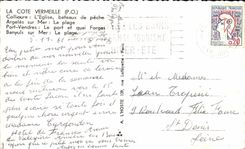 CPA the Vermilion Dimension Collioure the Church Vessels Argeles Fishing on Mer L has Plage