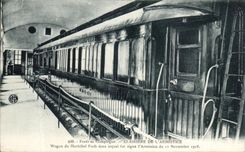 Taladro de CPA del claro de Compiegne del tren de Militaria del armisticio