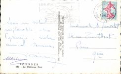 CPA Lourdes the Castle Fort