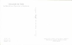 CPA Colors Of Paris Market to the Flowers of the Madeleine