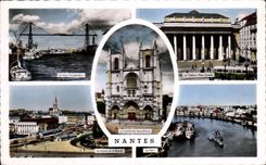 CPA Nantes the Public garden and Fort