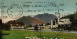 CPA Lourdes the Basilica And the Peak Of Jer Sheep