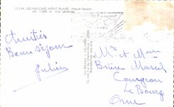 CPSM Houches Mount Blanc View