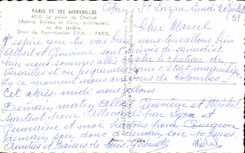 CPA Paris And Its Wonders the Palate De Chaillot seen Of the Gardens