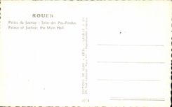 CPSM Rouen Law courts Room Of the Lost Steps