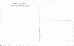 CPSM Museum Of Autun Sainte Catherine