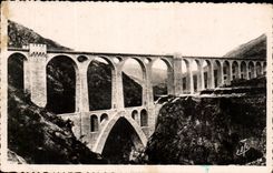 Electric CPA New line Of the Valley Of the Small fireclay cup the Large Bridge Viaduct Remains