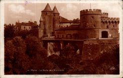 CPA Metz la puerta de los alemanes