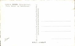 CPA Rouen Old woman House Street Saint Romain