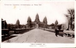 International CPA Fair Colonial Of Paris 1931 Temple D' Angkor Vat