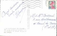 CPA While Going up In Tourmalet Valley Towards co Marie De Campan In the Artigues Plan