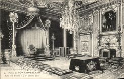 CPA Palate De Fontainebleau Throne room