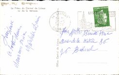 CPA the Courtyard of Carmel de Lisieux seen of the terrace