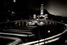 CPSM Lourdes the Illuminee Basilica and the Procession with the Torches