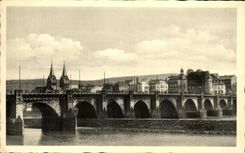CPA Coblentz Bridge of the Moselle
