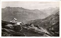 CPA the Road of the Alps Collar Of Ales the Refuge