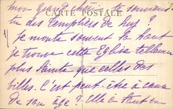 CPA Royat Old woman Fortifiee Church