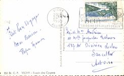 CPA Vichy Bassin des Cygnes