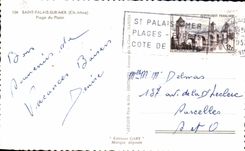 CPA Saint Palate on Sea Beach of the Shallow