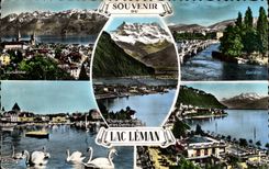 CPA Souvenir Of the Lake Leman